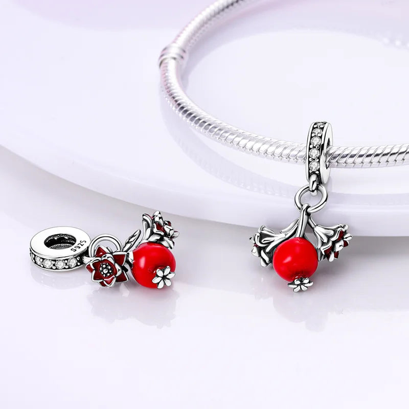 Charm Flor y Fruta Roja