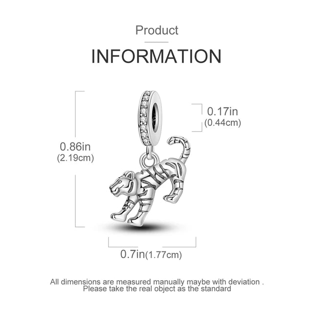 Charm Tigre Plata