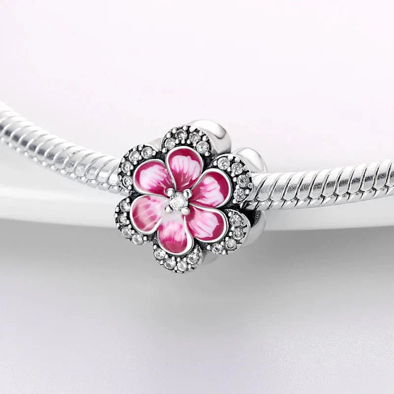 Charm Flor Rosa