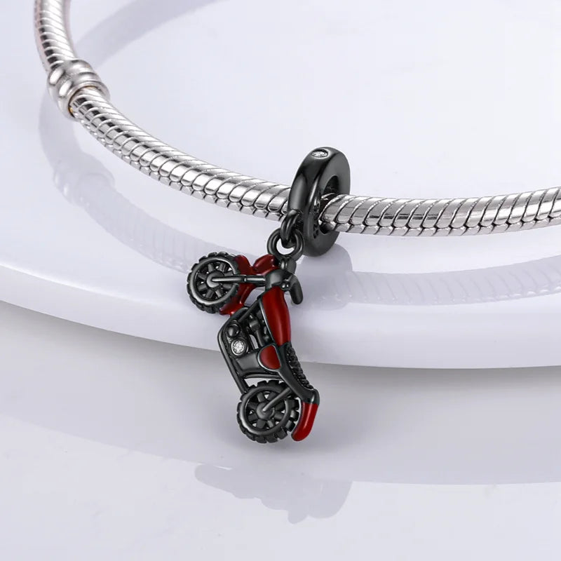 Charm Motocicleta Roja