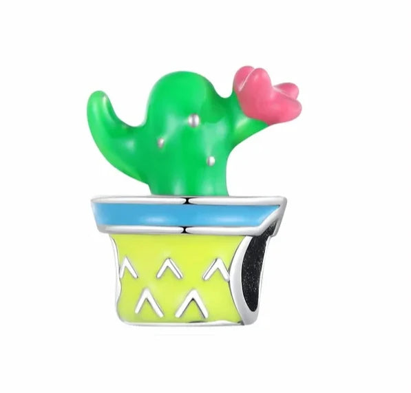 Charm Maceta con Cactus