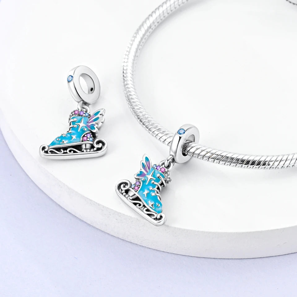 Charm Patín Mariposa Azul