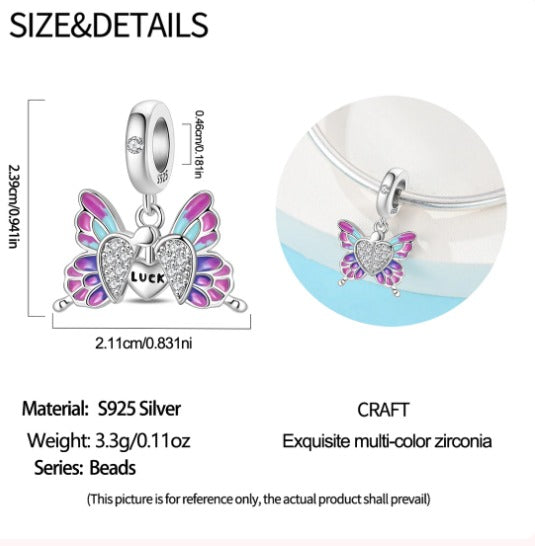 Charm Mariposa "Luck"