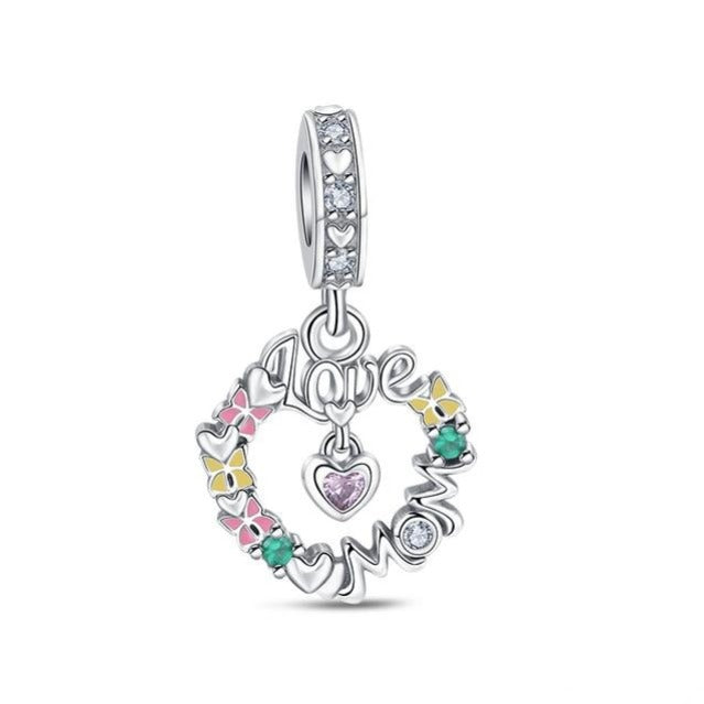 Charm Amor de Mamá y Lazos de Colores