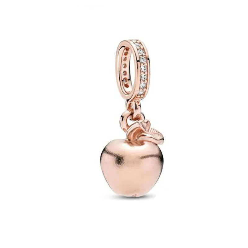 Charm Manzana Rosa Dorada