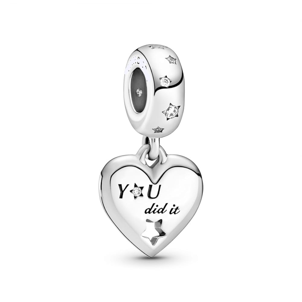 Charm Corazon y Estrellas "You did it"
