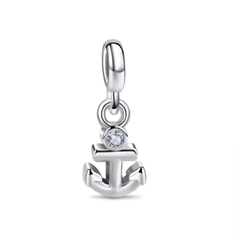 Charm Ancla Plateada