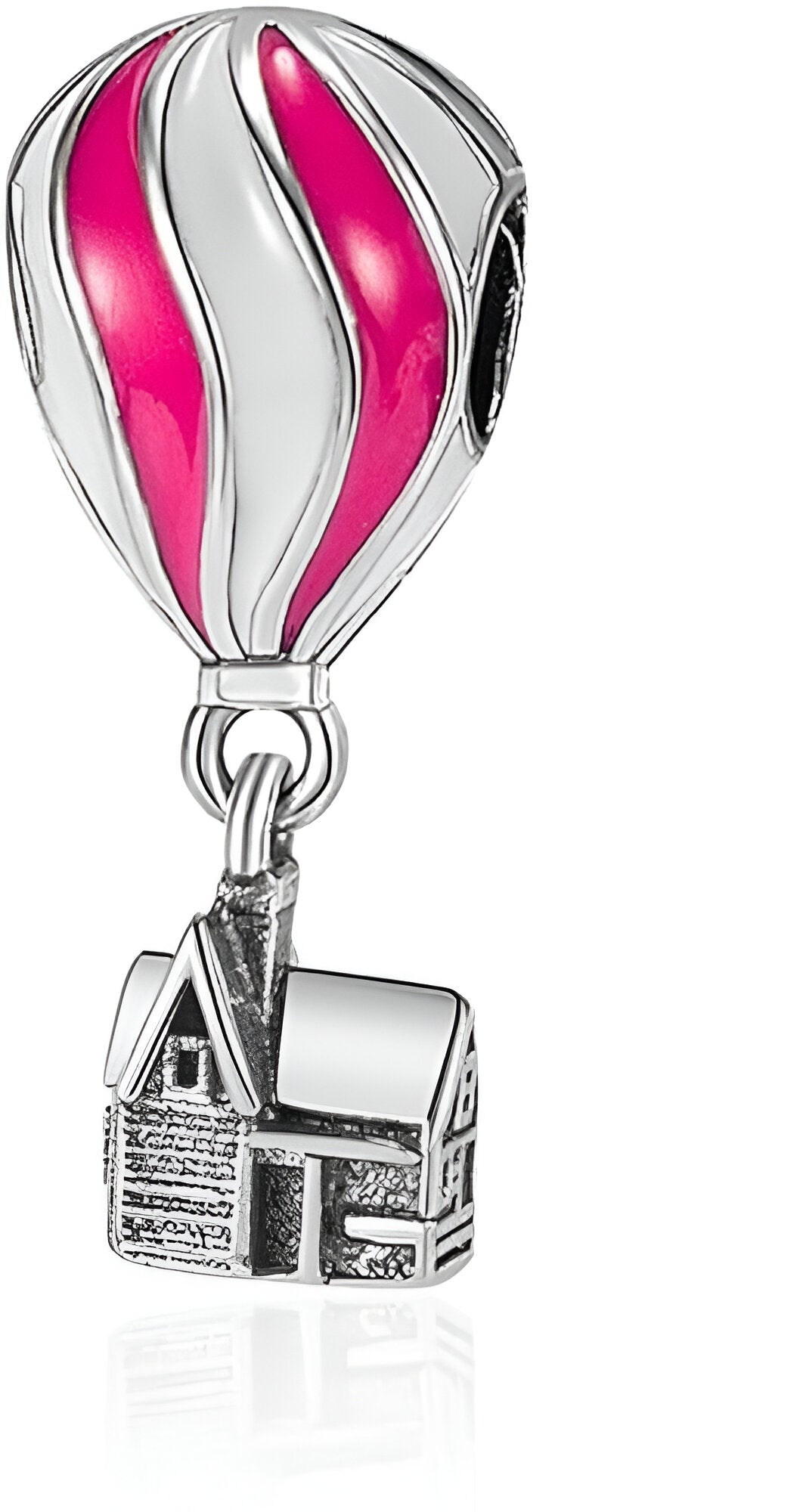 Charm Casa con Globo Rosa