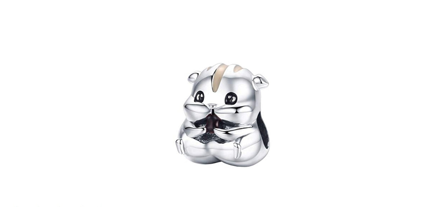 Charm Hamster Plateado