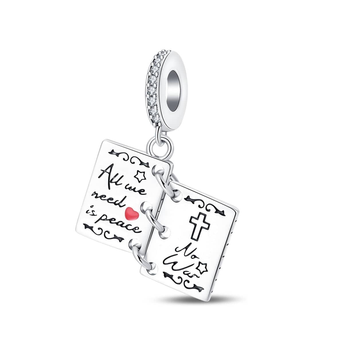 Charm Libro "All we need is peace"