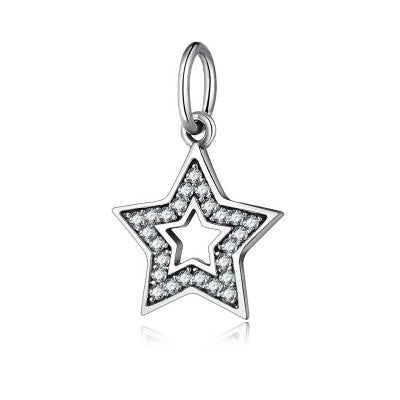 Charm Colgante Estrella con Diamantes