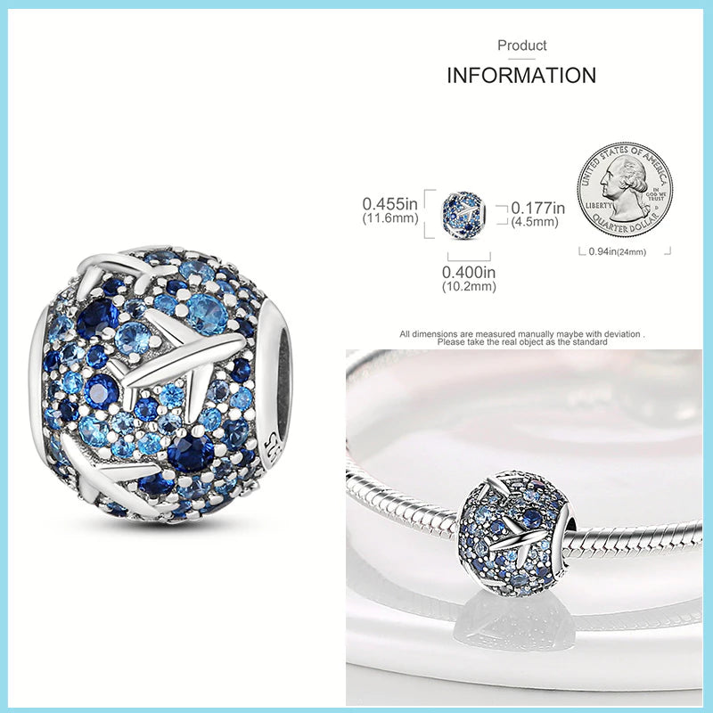 Charm Viajero Azul