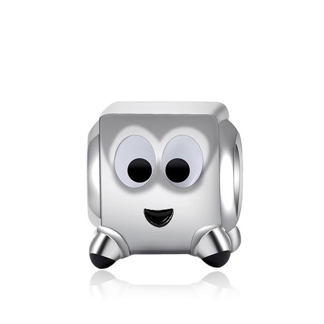 Charm Cajita Plateada con Ojos