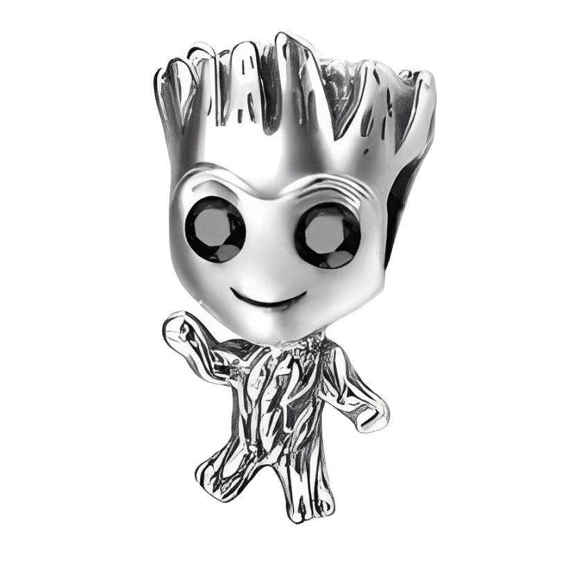 Charm Groot Plateado