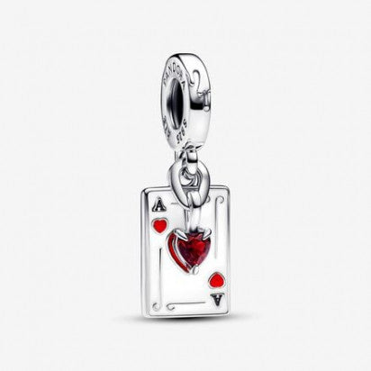 Charm Queen of Hearts Double Dangle