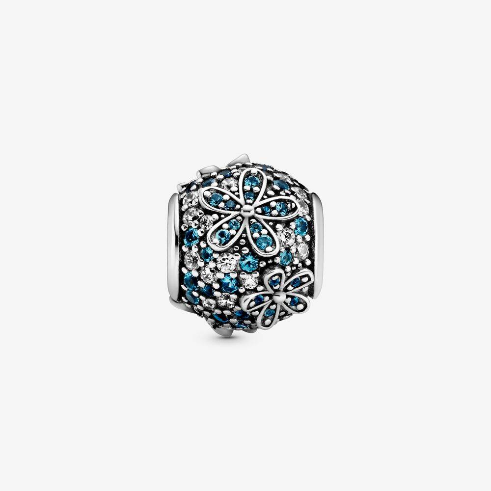 Charm Abalorio Flores Azules