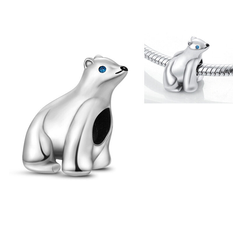Charm Oso Polar Plata