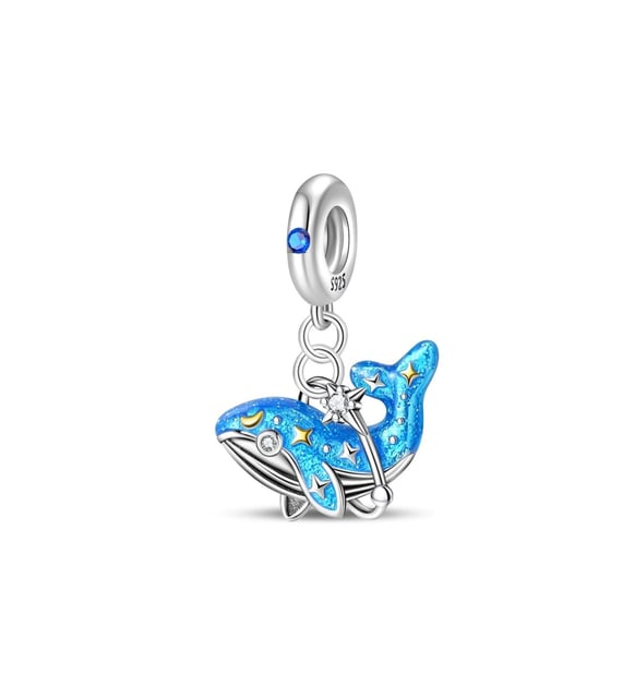 Charm Ballena con Destellos