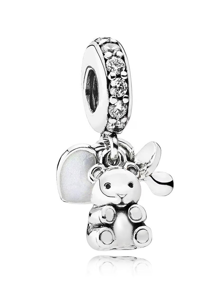 Charm Osito, Corazón y Chupón de Bebé