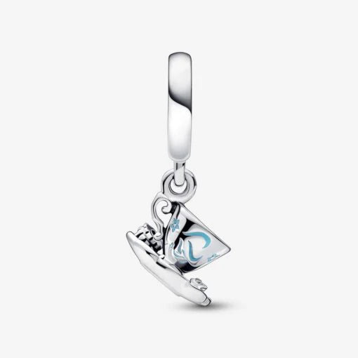 Charm Taza Plateada y Azul
