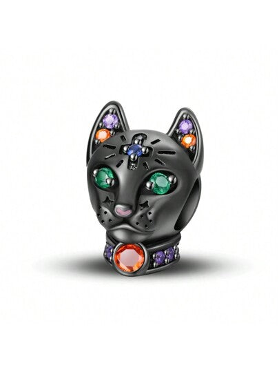Charm Gato Negro Celestial