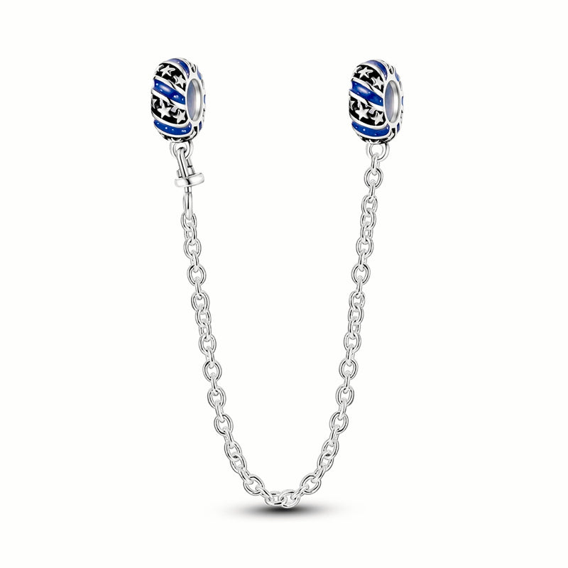 Cadena de Seguridad Celestial con Estrellas