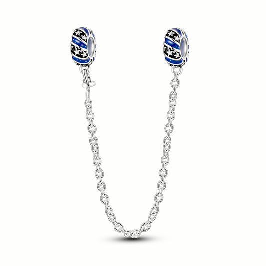 Cadena de Seguridad Celestial con Estrellas