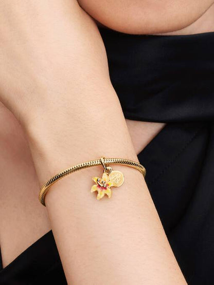 Charm Flor de gota de sol enredada