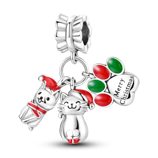 Charm Gatitos Navide√±os "Merry Christmas"