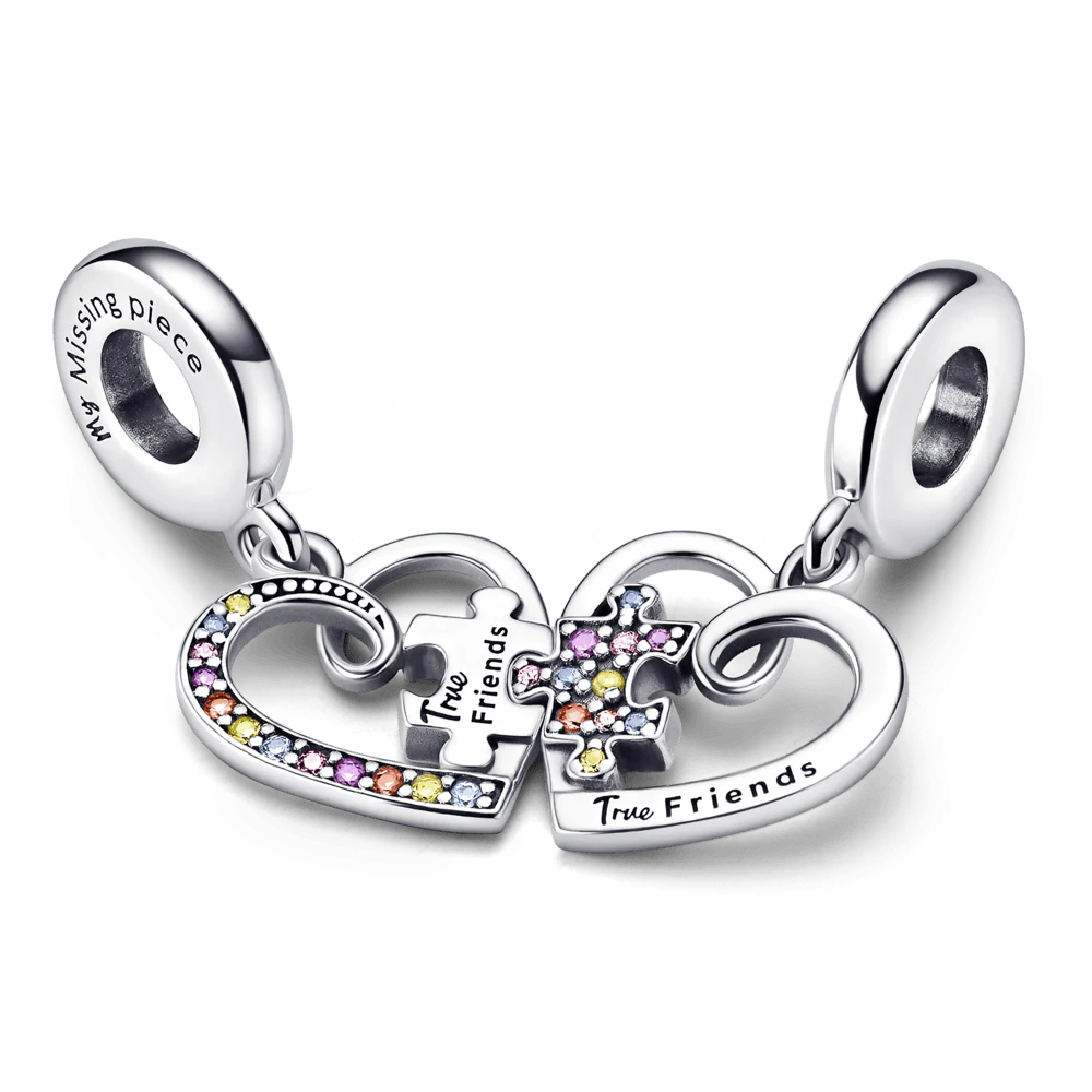 Charm Corazon "True Friends"