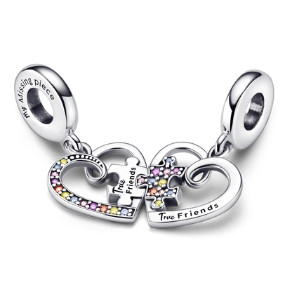 Charm Corazon "True Friends"