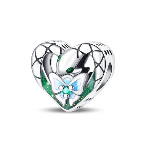 Charm Corazon de Serpiente y Mariposa