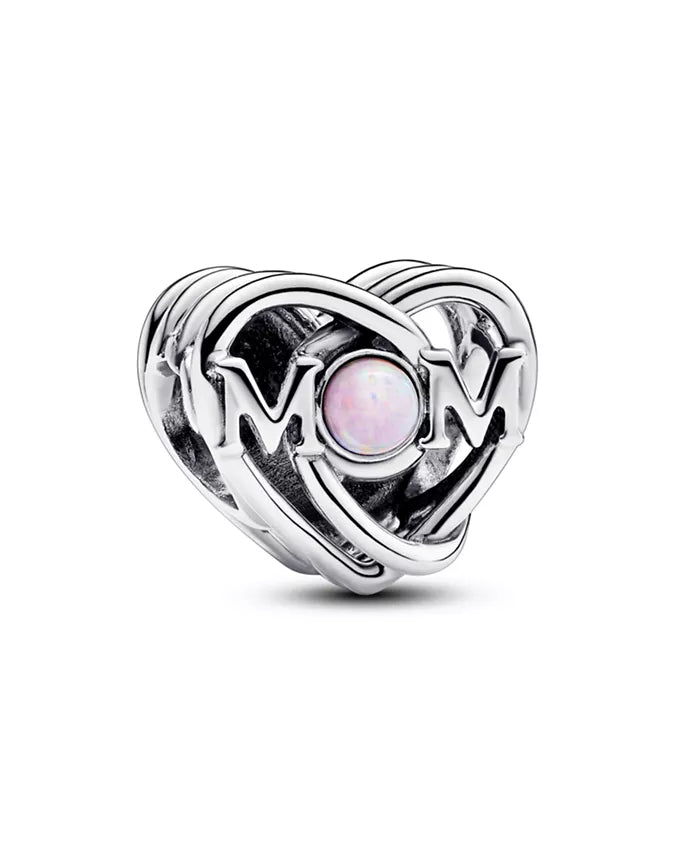 Charm Corazón entrelazado Mom