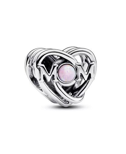 Charm Coraz√≥n entrelazado Mom