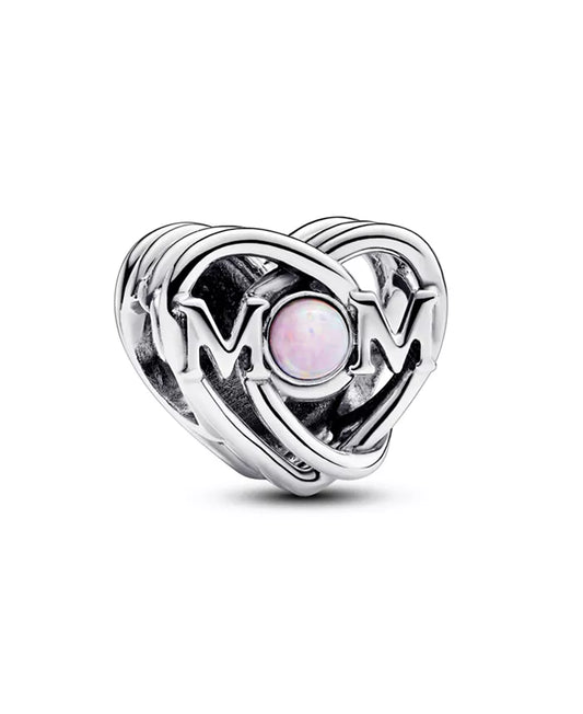Charm Coraz√≥n entrelazado Mom