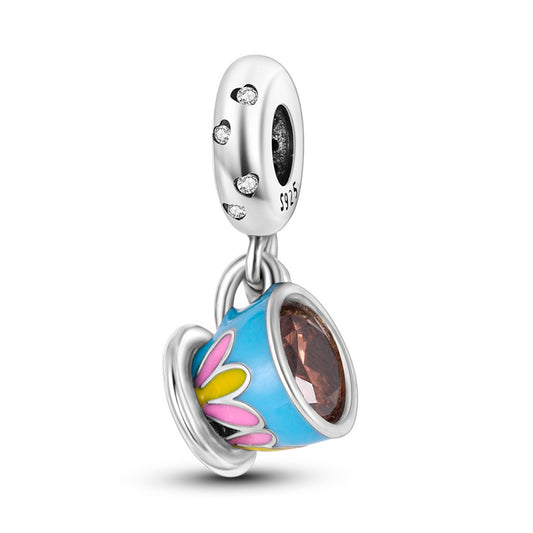 Charm Taza de Cafe Azul