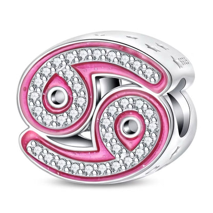 Charm Hor√≥scopo Rosa Diamantado