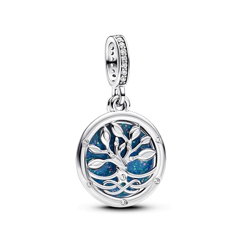 Charm Colgante Azul con Arbol