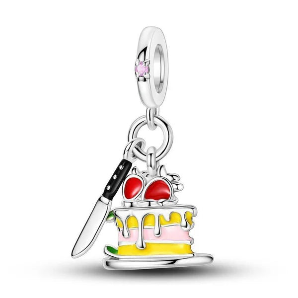 Charm Pastel de Cumpleaños "Happy Birthday"