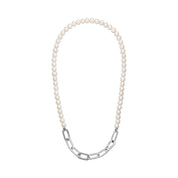 Collar con Perlas y Eslabones