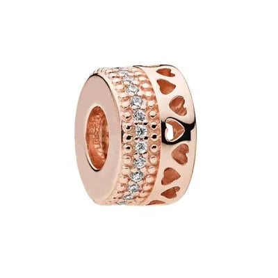 Charm Circulo "Corazones y Destellos"