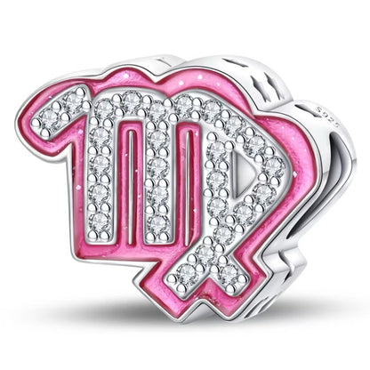 Charm Hor√≥scopo Rosa Diamantado