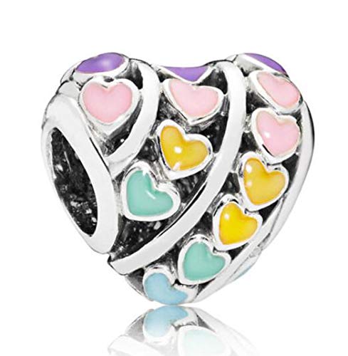 Charm Corazon Arcoiris