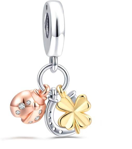 Charm De la Suerte: Trebol, Herradura y Mariquita