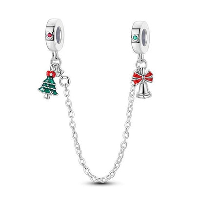 Cadena de Seguridad √Årbol de Navidad y Campana