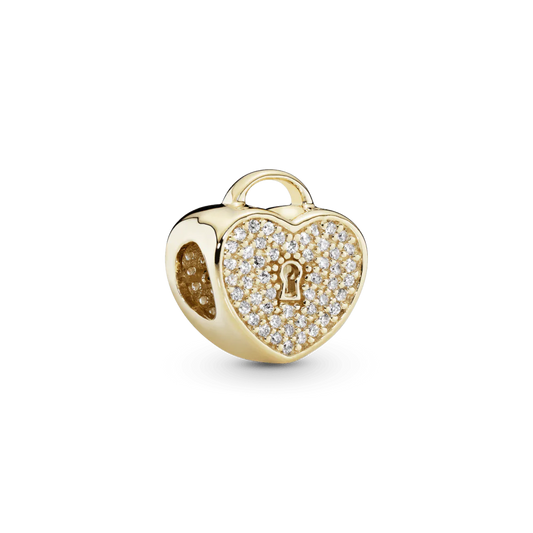 Charm Candado de Amor Con Diamantes