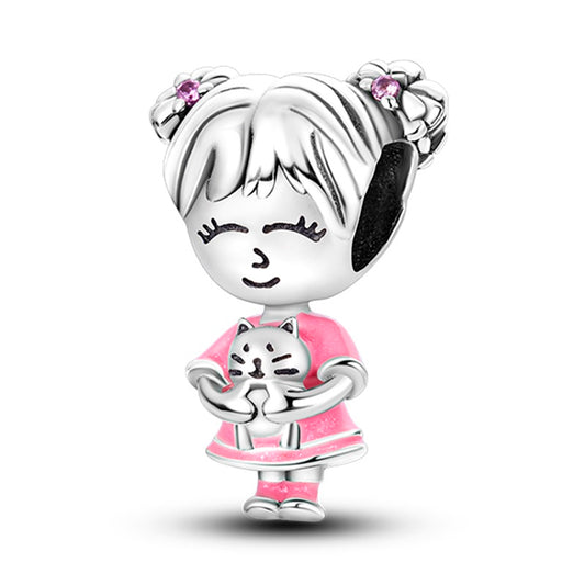 Charm Ni√±a con su Gatito