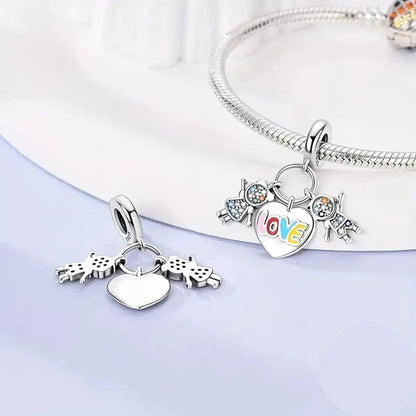 Charm Pareja y Corazon Love