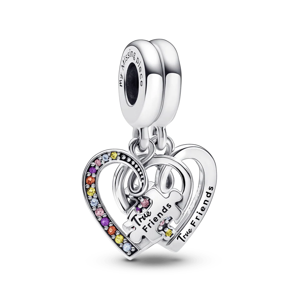 Charm Corazon "True Friends"