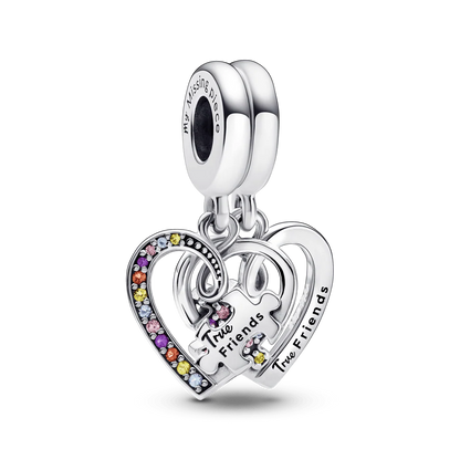 Charm Corazon "True Friends"